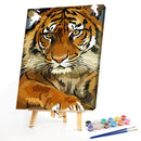 Tiger Animal Digital Painting Hand Painted Coloring By Numbers Decor (S20)