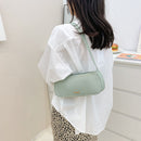 Nylon Women Handbag Solid Casual Totes Travel Underarm Shoulder Bag (Green)