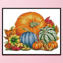 Partial Embroidery Pumpkin Printed Cross Stitch Cotton 14CT 2 Strands Needlew
