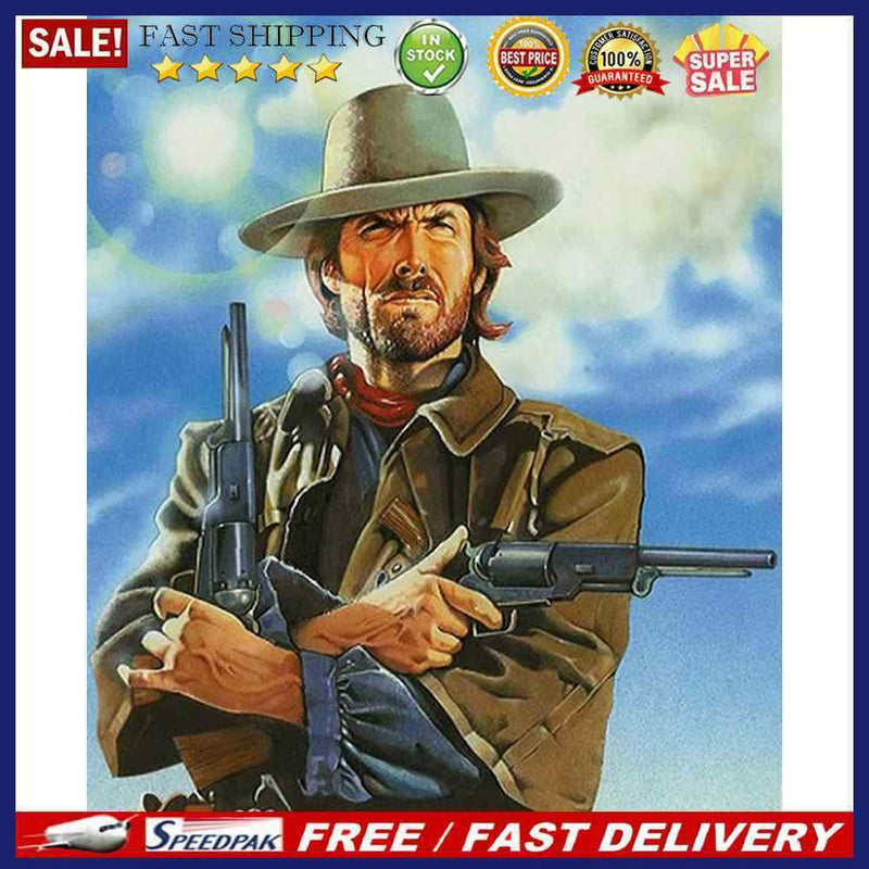 Oil Painting By Numbers Acrylic Handmade Cowboy Digital Picture Art Home De