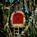 Window Home Courtyard T ree Decor Mini Dwarfs Fairy Tale Door Garden Decoration
