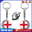 #A National Flag Football Key Chain Wear-Resistant Jewelry Keyrings Gifts for Ki