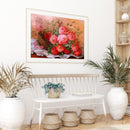 Peony in Basket Oil Paint By Numbers Kit DIY Acrylic Painting on Canvas Art