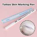 Measuring Ruler Skin Scribe Tool Surgical Mark Body Art Tattoo Skin Marking Pen