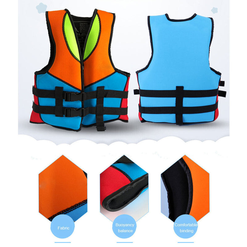 Swimming Boating Sailing Water Sports Safety Vest for Kids Life Jacket (L)