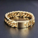20cm Metal Bracelet Men Hip Hop Electroplated Chain Bracelet Streetwear Jewel