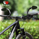 WEST BIKING Bike Rearview Mirror Adjustable Rear Reflector (Left+Right Set)