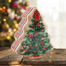Christmas Tree Shaped Tin Box Cookies Candy Gift Storage Box Organizer Holder