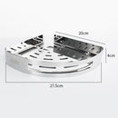 2 X Stainless Steel Bathroom Shelf Shampoo Storage Racks Kitchen Holder