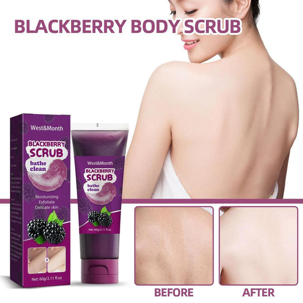 Blackberries Body Scrub Skin Care Oil Control Exfoliating Nourishes Whitening`