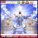 5D DIY Diamond Painting Full Round Drill Open Door Jesus Wall Decor Rhinestone
