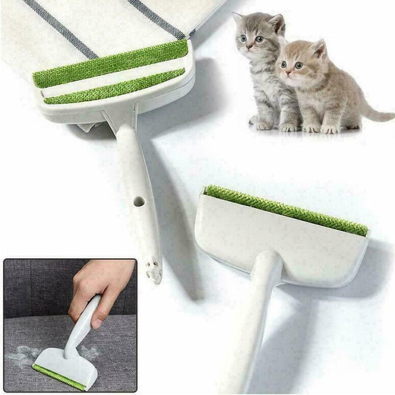 Pet Dog Fur Hair Lint Remover Clean Brush Wizard Double S3R1 Head- Clothes L4N2