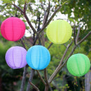 Waterproof LED Solar Cloth Chinese Lantern Festival Hanging Lamp (Purple)