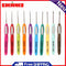 10pcs Plastic Handle Aluminum Crochet Hooks Yarn Knitting Needle Set for Sweater