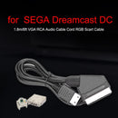 RGB Scart Cable Lead TV Audio Video Connection Wire for SEGA Dreamcast Consoles