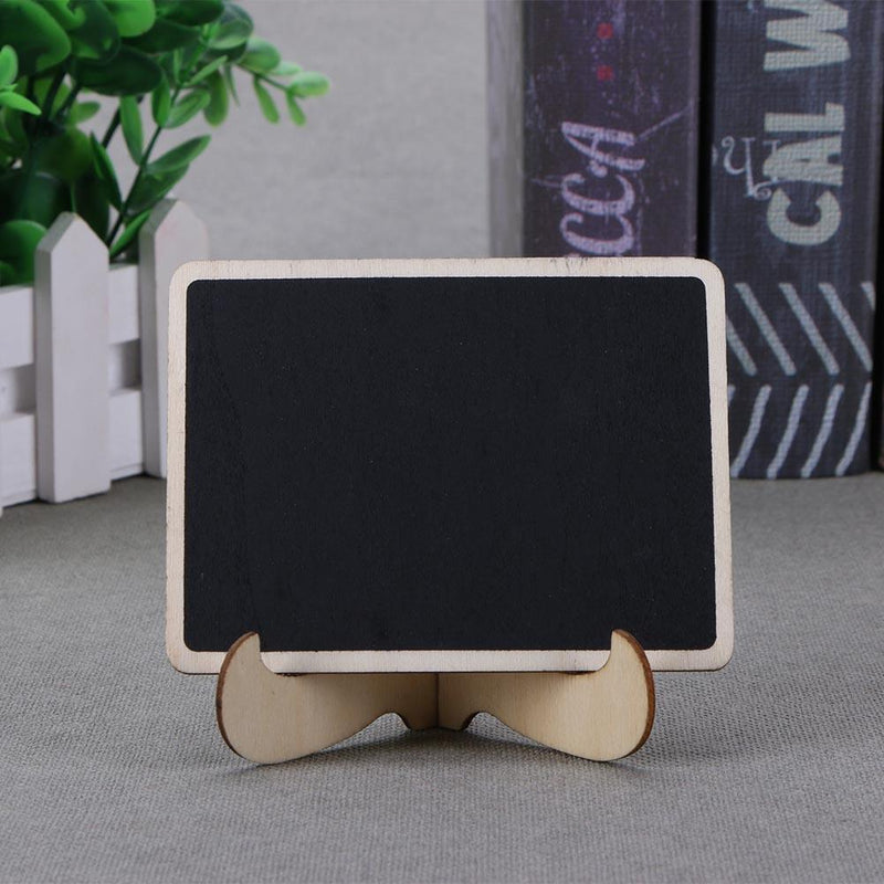 Mini Wooden Chalkboard Stand Message Boards Blackboard for Wedding Party Newly