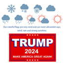 Trump Flag, Waterproof 2024 Trump President Keep America Great Again Flags Newly