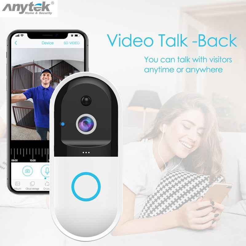 B50 Smart WiFi Video Intercom 720p Visual Door Phone Doorbell Wireless Camera