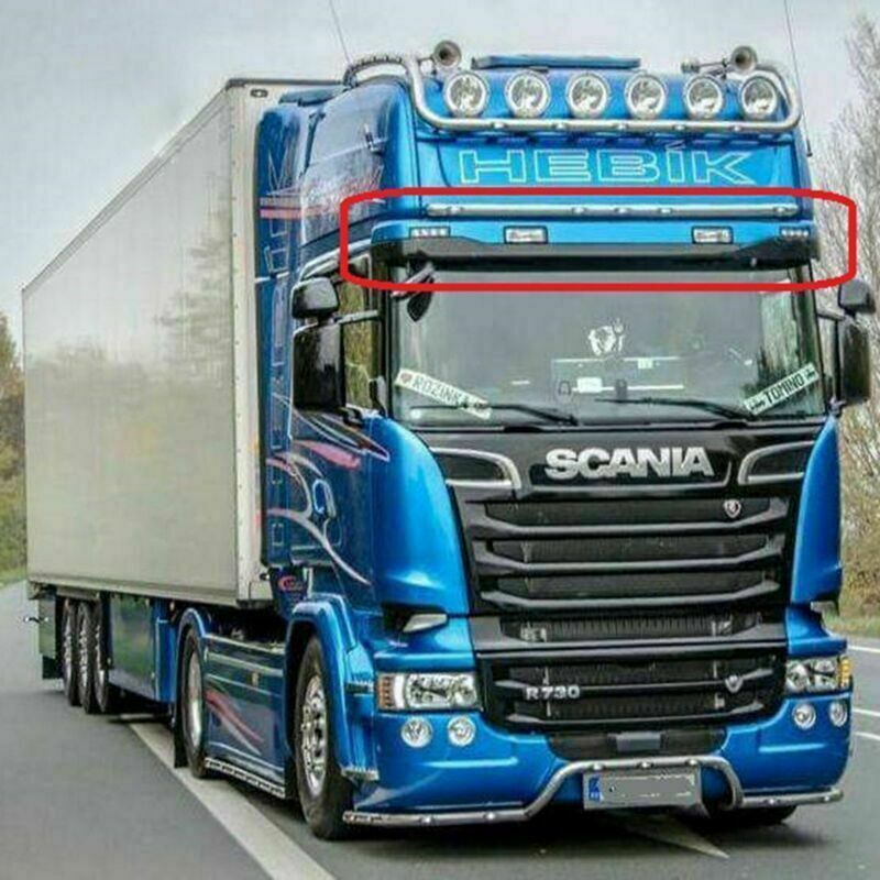 1/14 for Tamiya RC Scania R470 R620 Metal Top Head LED Light Bar Light Strip