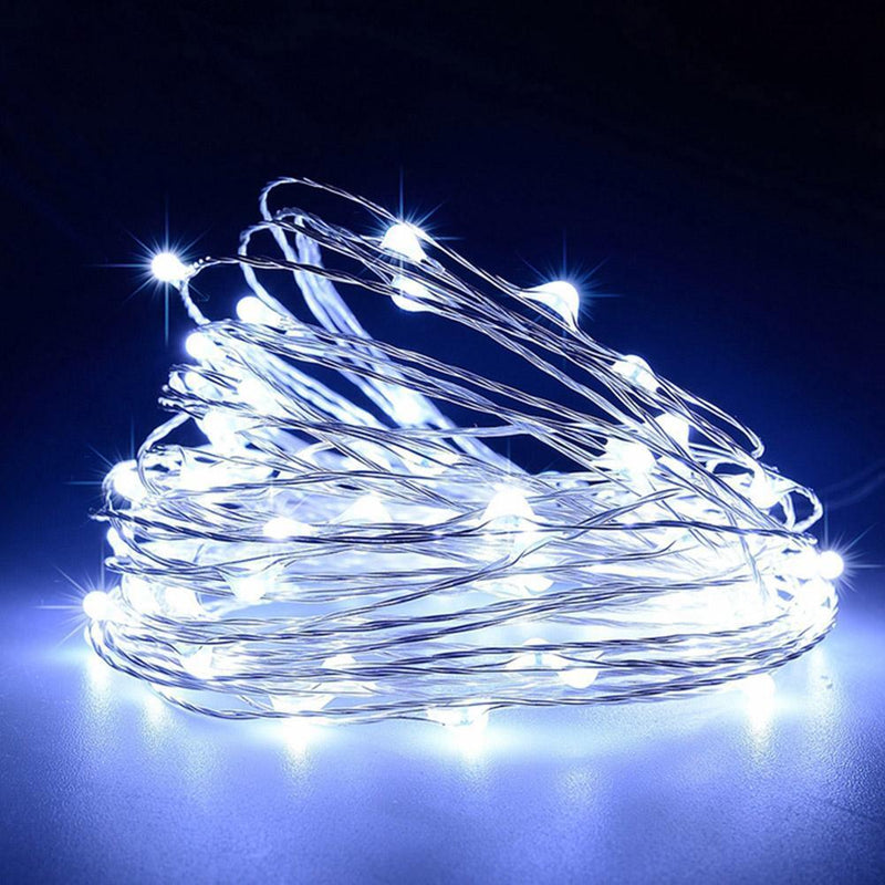 100 LED Solar String Light Outdoor Copper Wire Garland Lamp (Colorful)