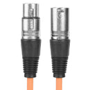 1m XLR 3Pin Cable Male to Female Shielded Microphone Wire Cord (Orange) Newly
