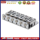 6 Saddle Hardtail Bridge Top Load 65mm for Electric Guitar + 5pcs Screws
