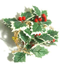 Christmas Led Lights Wreath Holly Garland Artificial DIY 2022 Xmas Decor D9A0
