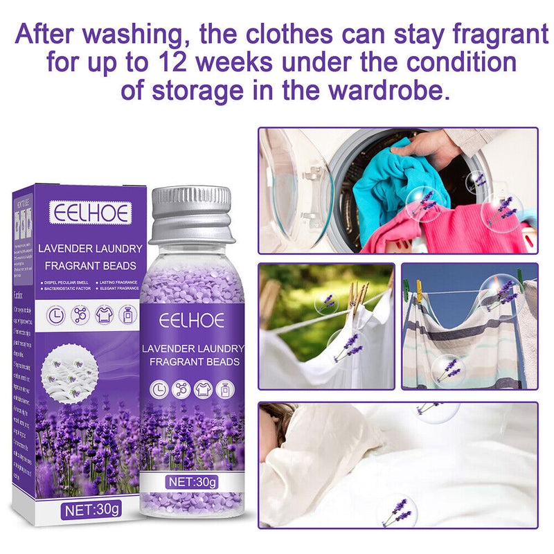 Lavender Laundry Scent Beads Clothing Washing Machine Diffuser Detergent Perfume