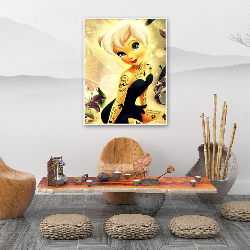 DIY Cartoon Girl Cross Stitch Diamond Painting Embroidery Home Decor Needlework
