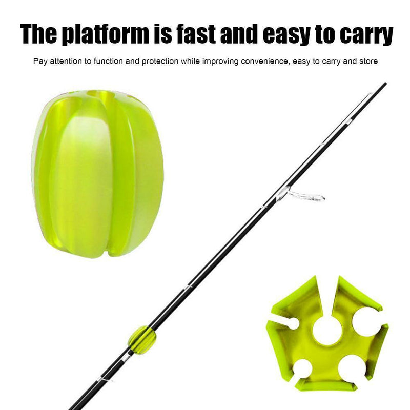 Fishing Rod Protection Egg Anti-Scratch Fishing Pole Puller (Light Green)
