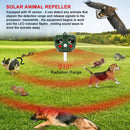 Solar Animal Repeller Ultrasonic Motion Sensor Bird Deer Raccoon Deterrent Newly