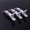 10pcs Plastic Salon Hair Clip Set Hairdressing Crocodile Hair Grip (Black) Newly