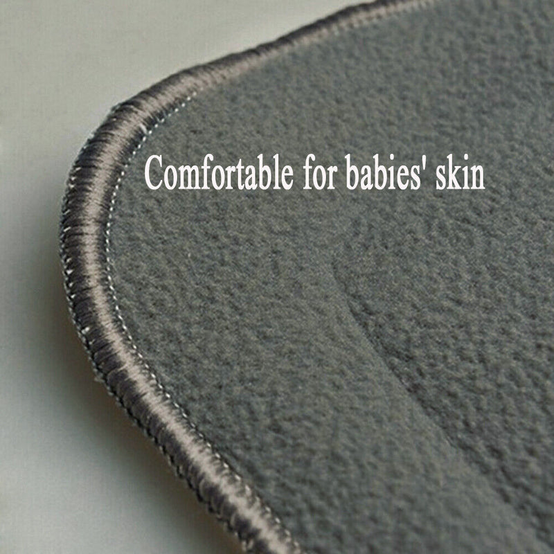1pc Reusable 4 Layers Bamboo Charcoal Insert Baby Cloth Diaper Nappy Use Newly