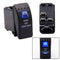Dual Blue Backlit ROOF LED LIGHT BAR Rocker Switch 5 Pin for Boat Marine ATV UTV