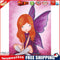 30x40cm 5D DIY Partial Special Shape Diamond Painting Girl Home Art (AK023)