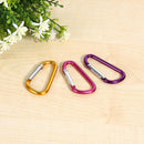 10pcs Carabiner D-Ring Keychain Clip Outdoor Climbing Keyring  Hook Buckles