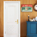 Not Let Cat Out Retro Metal Plate Tin Sign Plaque for Bar Pub Club Cafe Art