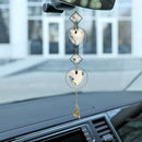 Crystal  Love Star Moon Metal Ring Hanging Home Car Pendant (25)