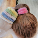 Colorful Hair Accessorier Headband Ponytail Holder Plush Scrunchies Rubber