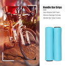 2pcs Bicycle Soft Foam Silicone Sponge Anti-slip Handle Bar Grips (Blue) Newly