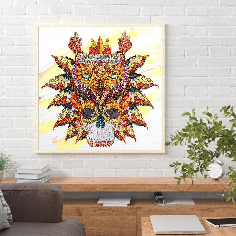 5D DIY Part Special Shaped Drill Diamond Painting Kit Eagle Skeleton Art