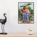 14CT Full Cross Stitch Good Friends Stamped DIY Embroidery Home Decoration Gifts
