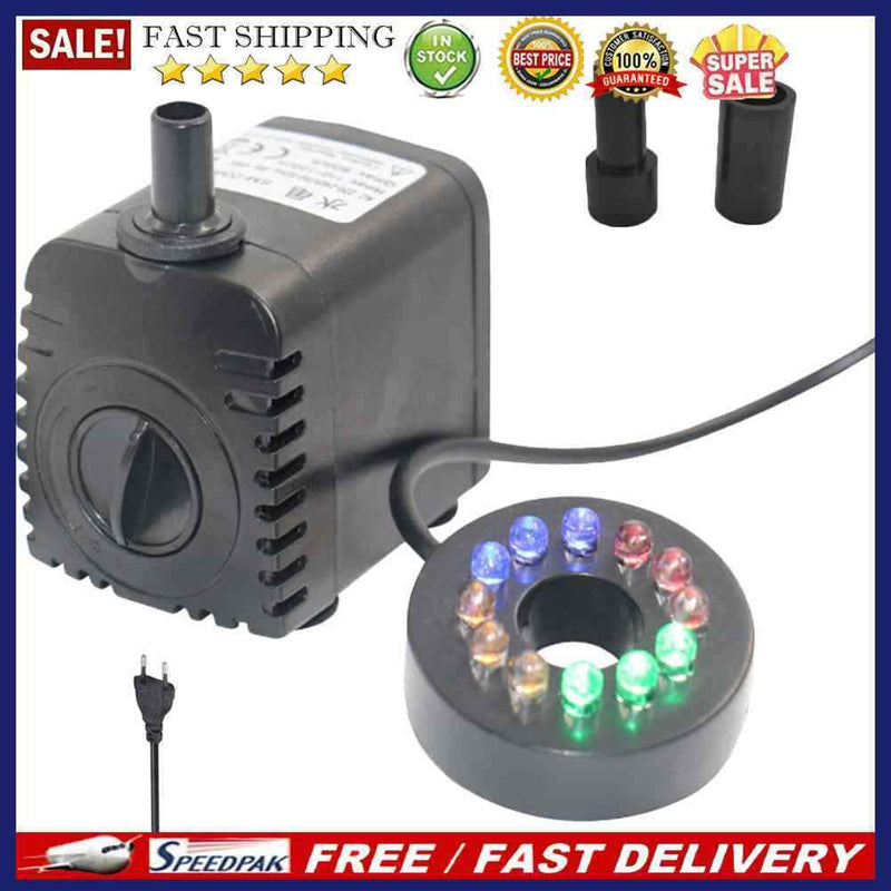 8W 600L/H Submersible Water Pump Aquarium Fish Tank Fountain Pond Garden Pu