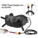 4 Feet Power Cable Cord XT60 to DC 90 Degree for DJI FPV Goggles to XT60 Battery