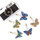5pcs DIY Acrylic Full Special Drill Diamond Butterfly Keychain Kit (YSK081)
