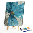 DIY Paint By Number Kit Blue Flowers Acrylic Paint Office Art Ornament Gifts