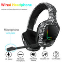 ONIKUMA K20 3.5mm Wired RGB LED Headphone for PC Phone PS4 (Camo White) Newly