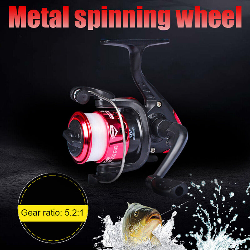 Metal Spinning Fishing Reel Die Casting 5.2:1 Sea Fishing Wheel Fishing Tackl
