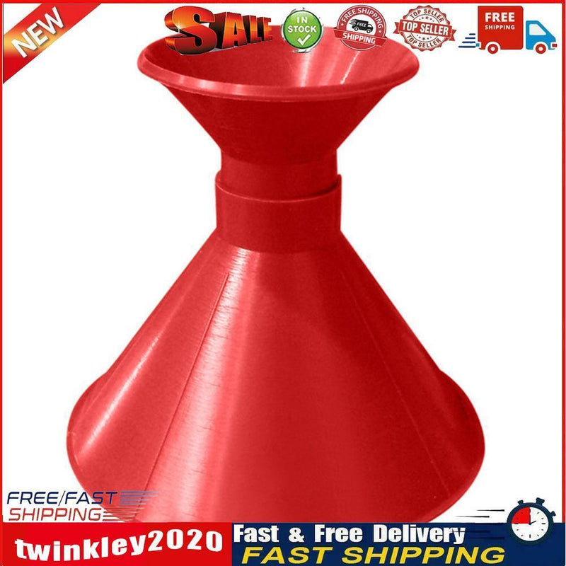 Magic Snow Remover Funnel Outdoor Cone Shaped Car Window Ice Scraper (Red Newly
