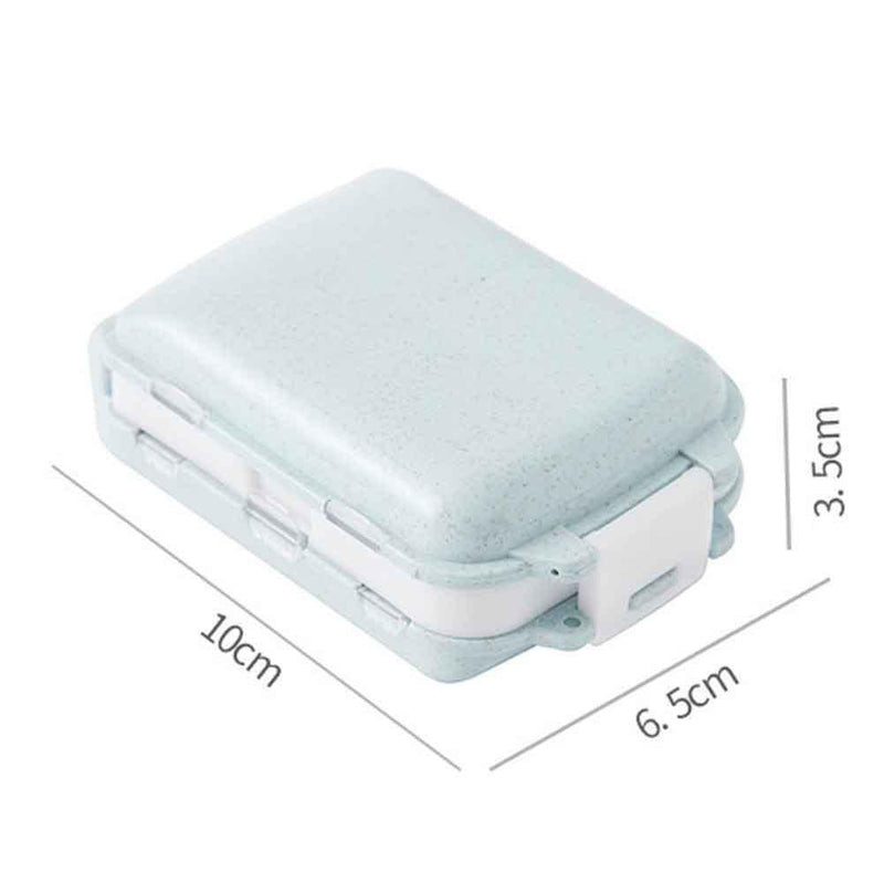 Pill Box Splitter Lattices Portable Tablet Medicine Holder Travel Organizer